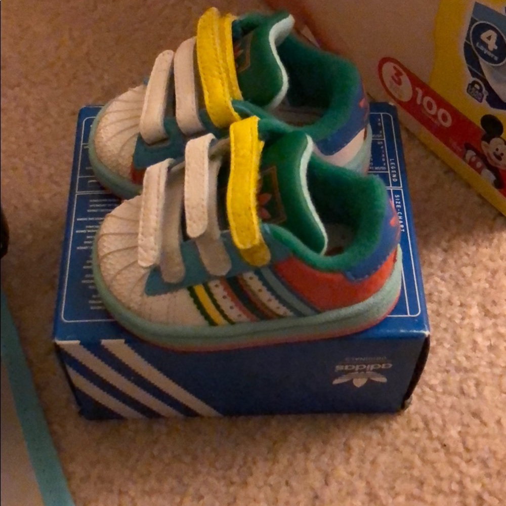 Adidas baby tennis shoes